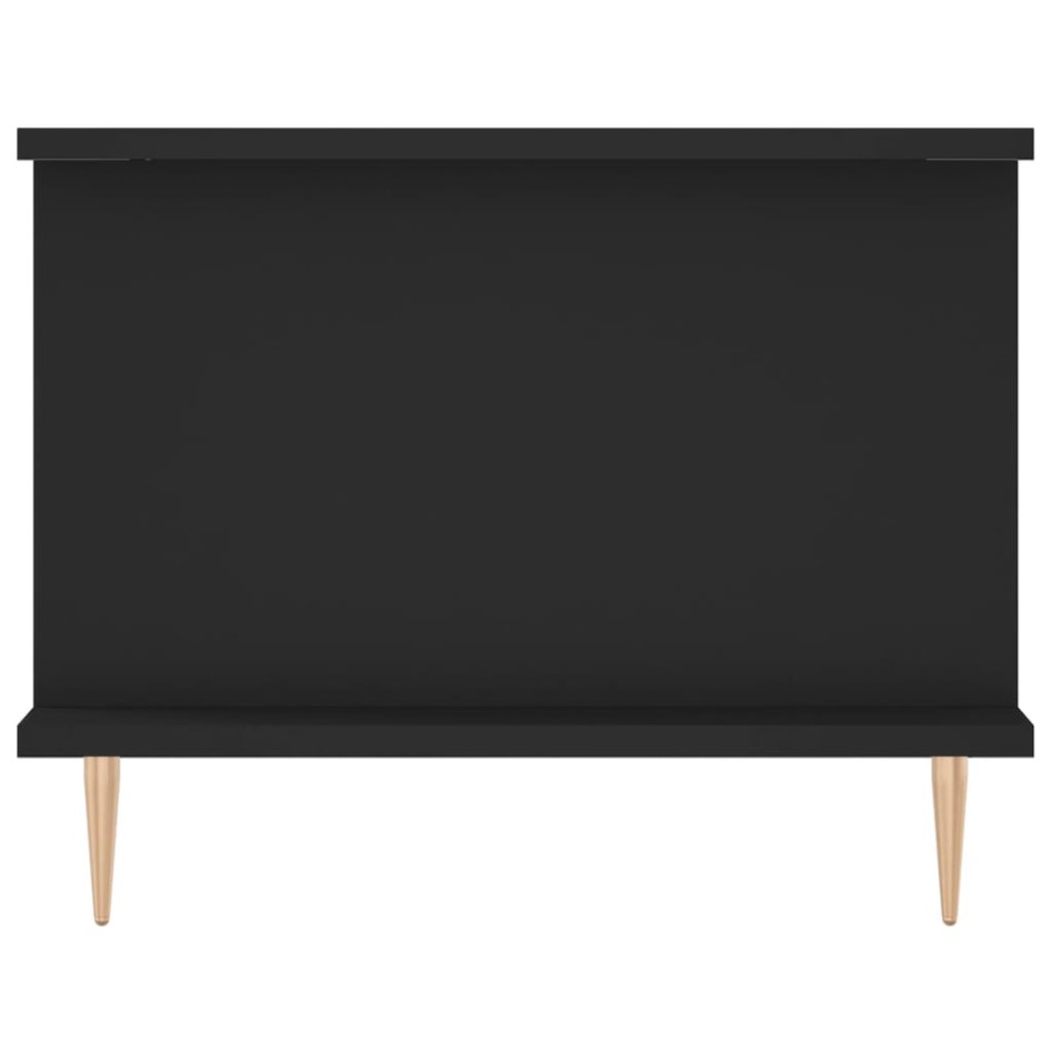 Mesa de centro madera contrachapada negro 90x50x40