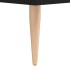 Mesa de centro madera contrachapada negro 90x50x40