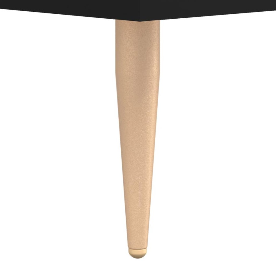 Mesa de centro madera contrachapada negro 90x50x40