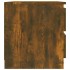 Mesita de noche 2 uds contrachapado roble ahumado 50x39x43,5