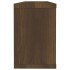 Estantes cúbicos de pared 6 uds madera roble marrón 60x15x23