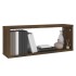 Estantes cúbicos de pared 6 uds madera roble marrón 60x15x23
