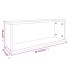 Estantes cúbicos de pared 6 uds madera roble marrón 60x15x23