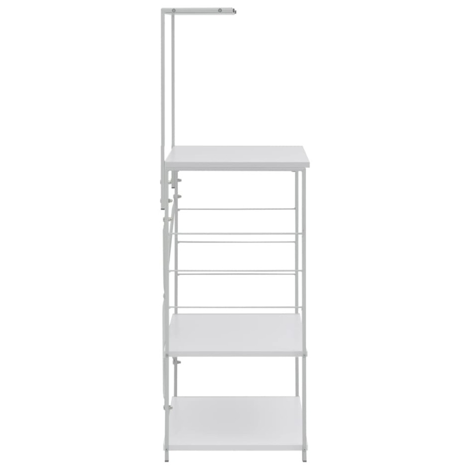 Armario para microondas madera ingeniería blanco 60x39,6x123