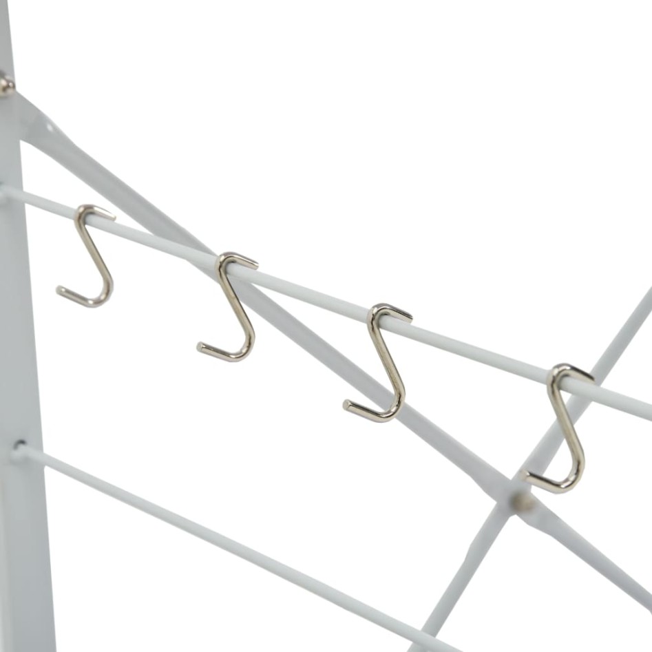 Armario para microondas madera ingeniería blanco 60x39,6x123