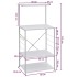 Armario para microondas madera ingeniería blanco 60x39,6x123