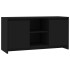 Mueble para TV madera contrachapada negro 102x37,5x52,5