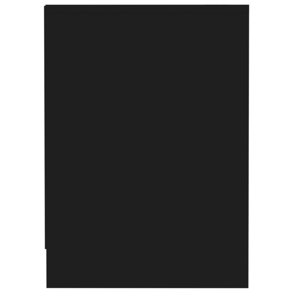 Mueble para TV madera contrachapada negro 102x37,5x52,5