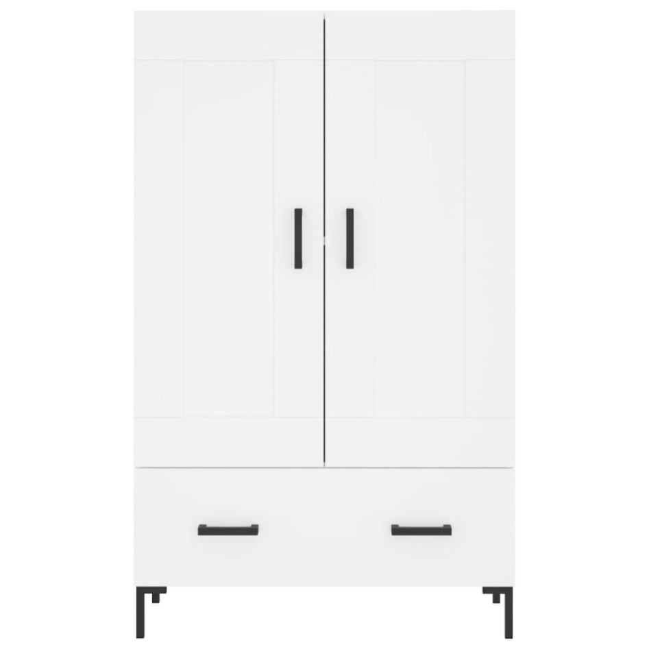 Aparador alto madera de ingeniería blanco 69,5x31x115