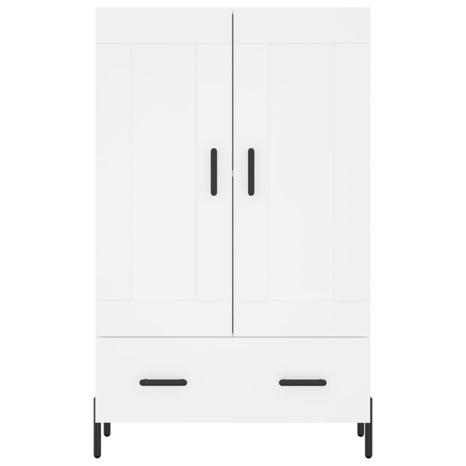 Aparador alto madera de ingeniería blanco 69,5x31x115