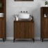 Armario de lavabo madera contrachapada roble marrón 58x33x60