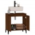 Armario de lavabo madera contrachapada roble marrón 58x33x60