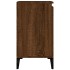 Armario de lavabo madera contrachapada roble marrón 58x33x60