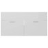 Set muebles de baño 2 piezas madera contrachapada blanco
