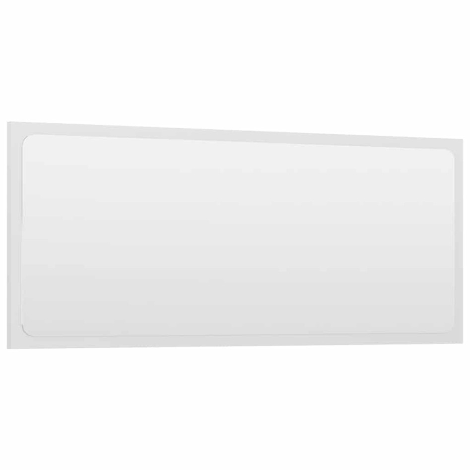 Set muebles de baño 2 piezas madera contrachapada blanco