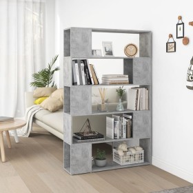 Librería separador contrachapada gris hormigón 100x24x155