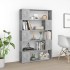 Librería separador contrachapada gris hormigón 100x24x155