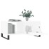 Mesa de centro madera contrachapada blanco 90x50x40