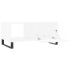Mesa de centro madera contrachapada blanco 90x50x40