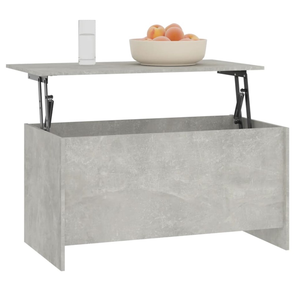 Mesa de centro madera ingeniería gris hormigón 102x55,5x52,5