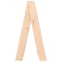 Taburetes 2 unidades madera maciza de pino 40x40x75