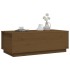 Mesa de centro madera maciza de pino marrón miel 100x50x35