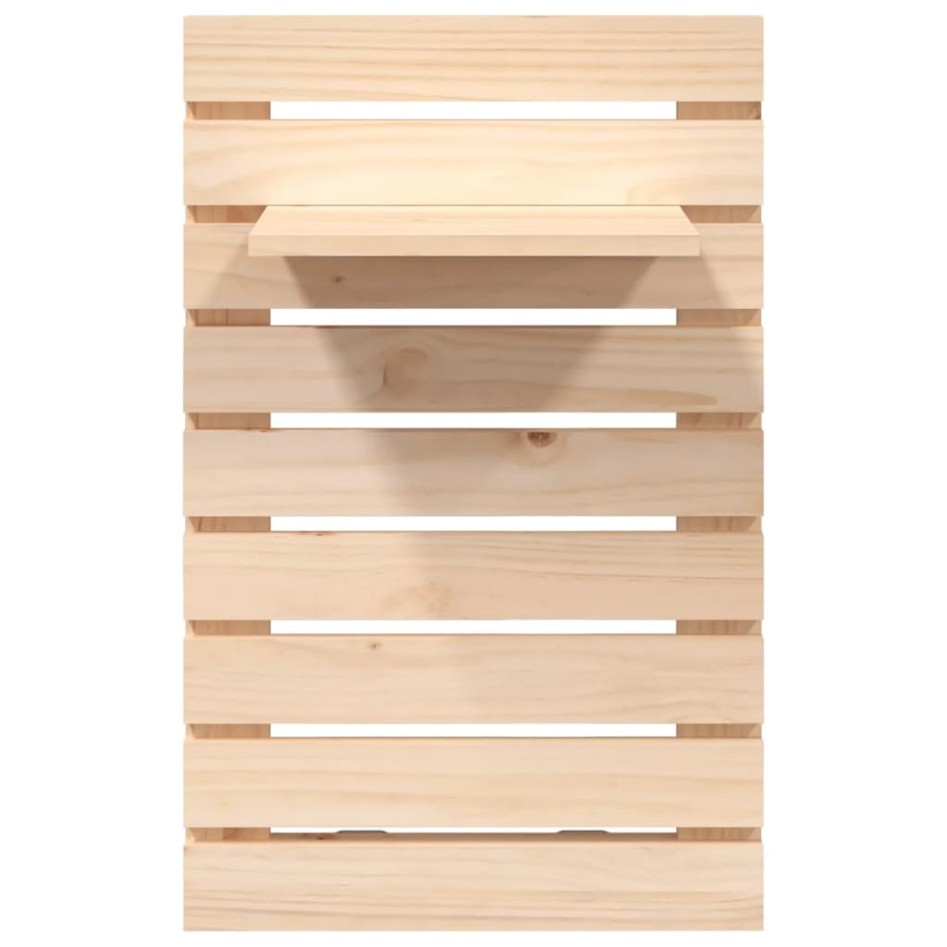 Estantes mesitas de pared 2 uds madera maciza de