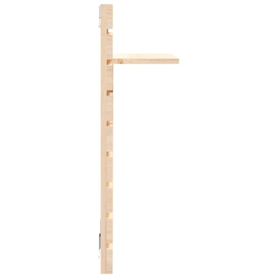 Estantes mesitas de pared 2 uds madera maciza de