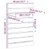 Estantes mesitas de pared 2 uds madera maciza de