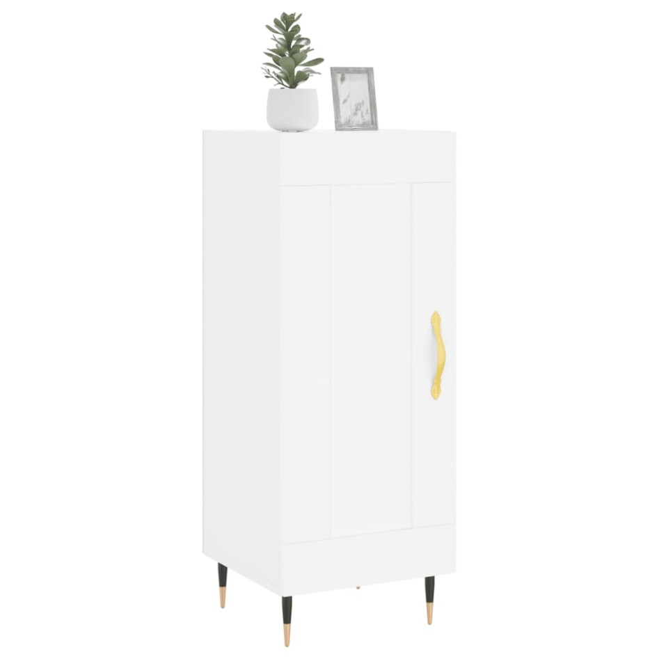 Aparador madera de ingeniería blanco 34,5x34x90