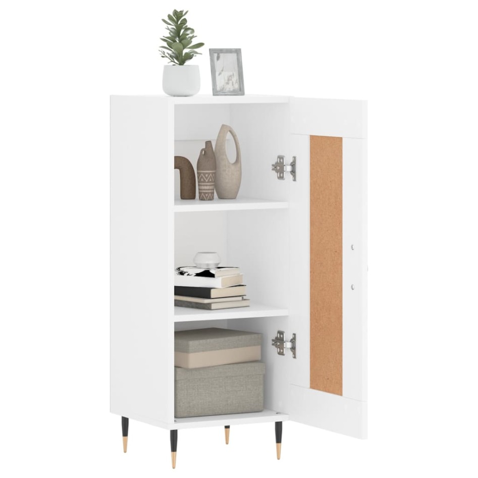 Aparador madera de ingeniería blanco 34,5x34x90