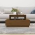 Mesa de centro madera maciza de pino marrón miel 80x55x40,5