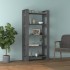 Estantería/divisor de espacios madera maciza gris 80x35x160