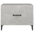 Mesa de centro patas de metal 2 uds gris hormigón 50x50x40
