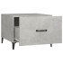 Mesa de centro patas de metal 2 uds gris hormigón 50x50x40