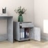 Armario ruedas madera contrachapada gris hormigón 45x38x54