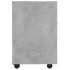 Armario ruedas madera contrachapada gris hormigón 45x38x54