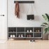 Zapatero madera de ingeniería gris Sonoma 131x35x50