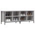 Zapatero madera de ingeniería gris Sonoma 131x35x50