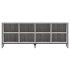 Zapatero madera de ingeniería gris Sonoma 131x35x50