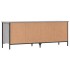 Zapatero madera de ingeniería gris Sonoma 131x35x50