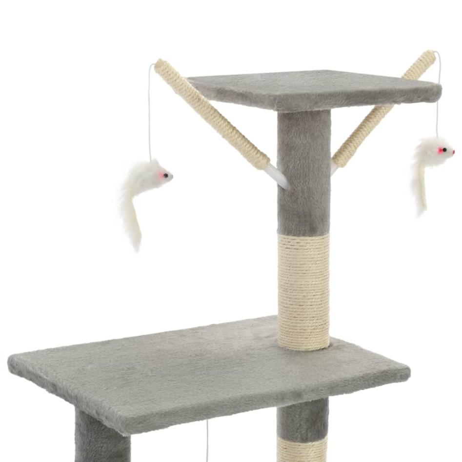 Rascador para gatos con poste de sisal 138 cm
