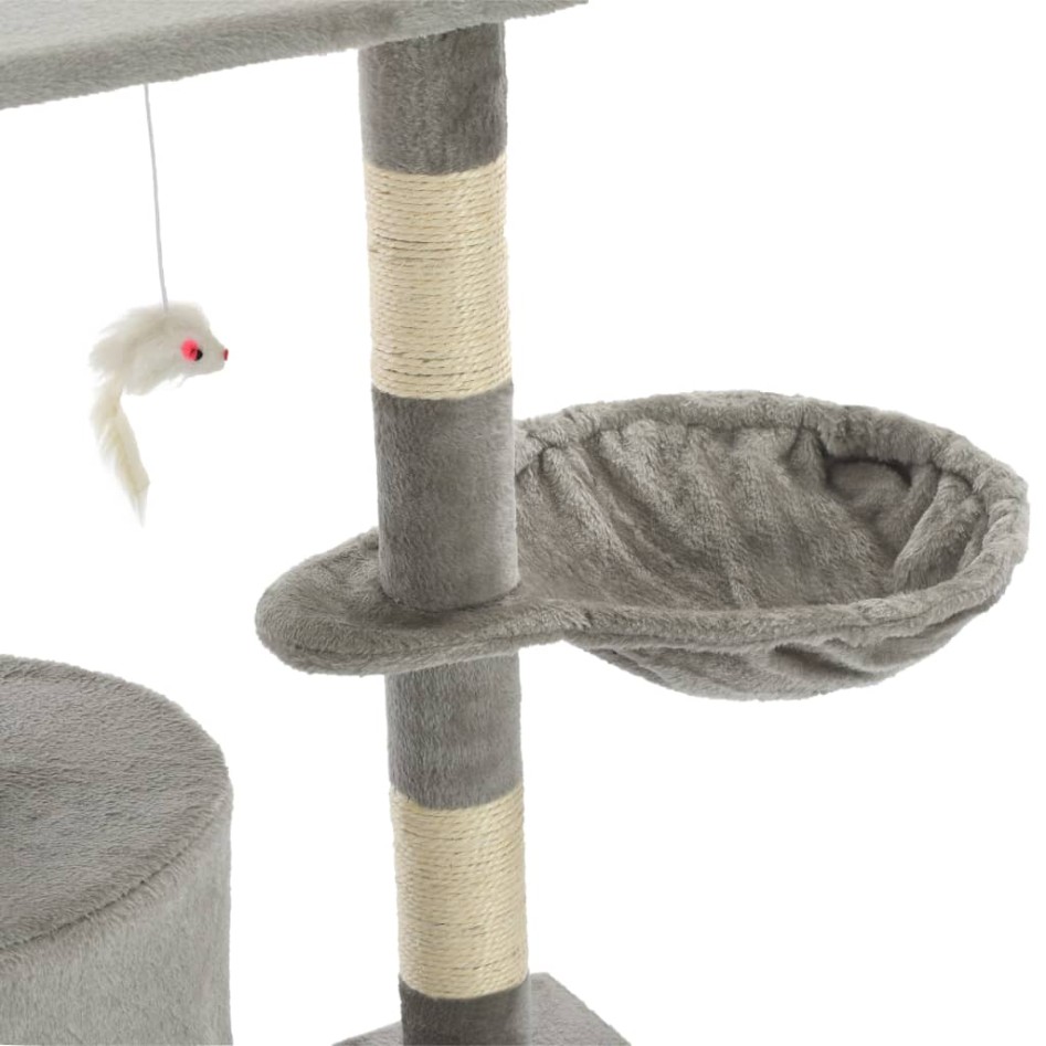 Rascador para gatos con poste de sisal 138 cm