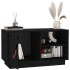 Mueble de TV de madera maciza de pino negro 70x34x40