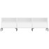 Mueble de TV madera contrachapada blanco 150x30x44,5