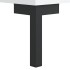 Mueble de TV madera contrachapada blanco 150x30x44,5