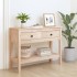 Mesa consola madera maciza de pino 100x35x75