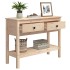 Mesa consola madera maciza de pino 100x35x75