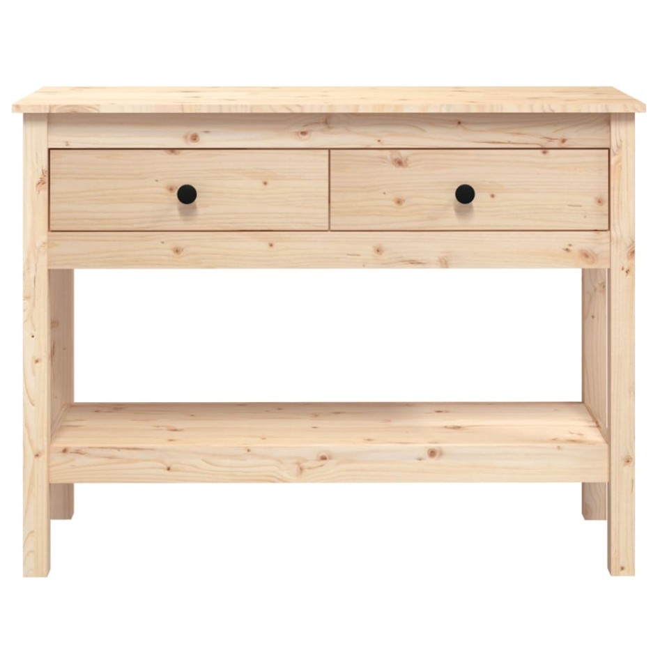 Mesa consola madera maciza de pino 100x35x75
