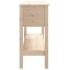 Mesa consola madera maciza de pino 100x35x75